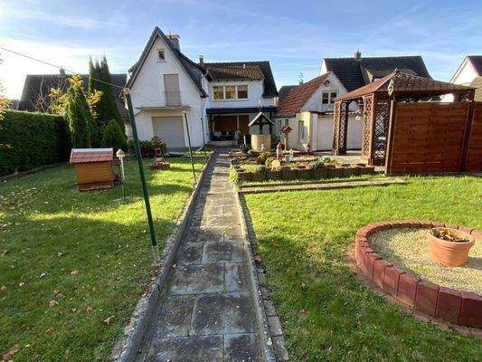 Blick aus dem Garten