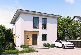 Ansicht Eingang Walmdach