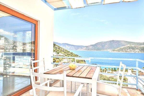 Furnished Sea View Villa Near the Beach in Kalkan Kışla