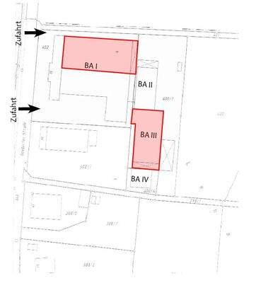Grundriss Katasterkarte