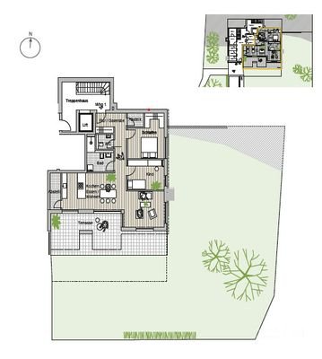 Grundriss Wohnung 1