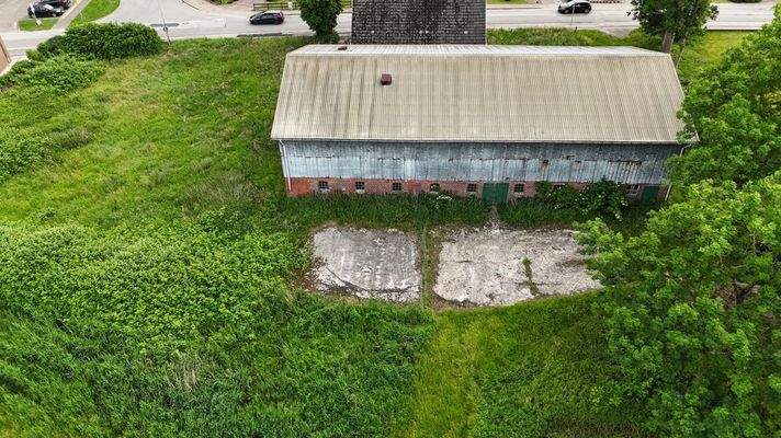 Blick auf das Grundstück