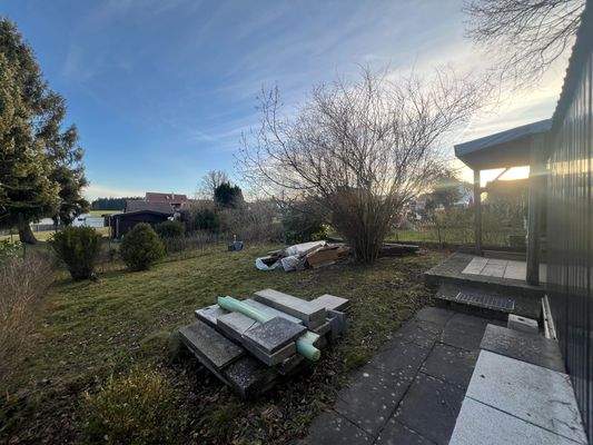 Gartenanteil mit Gartenhaus 