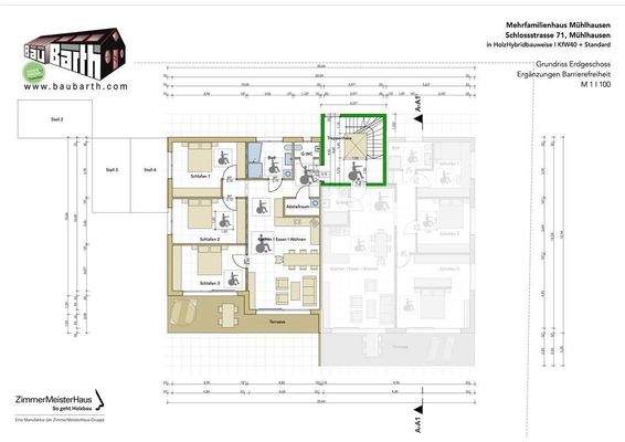 Grundriss Wohnung 1.1