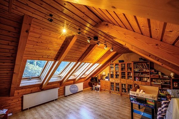 Dachgeschoss Blick Gartenfenster
