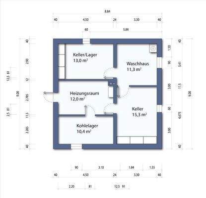 Grundriss Kellergeschoss
