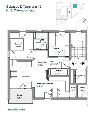Grundriss Wohnung 15