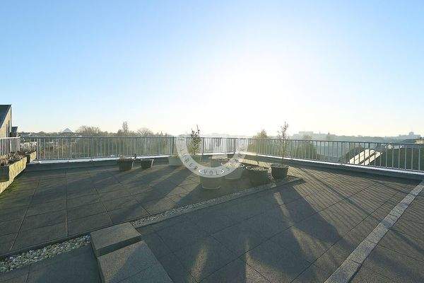 Der gemeinschaftliche Dachgarten mit Fernsicht