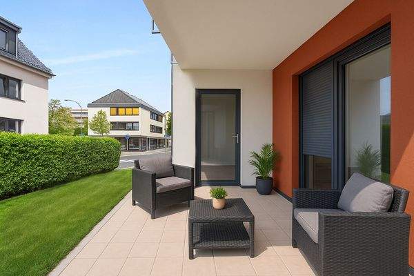 TERASSE MIT GARTEN (BEISPIELEINRICHTUNG)