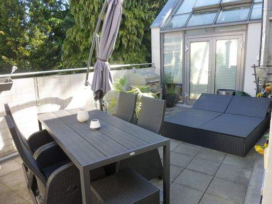 untere Dachfläche, Ausgang vom Wintergarten