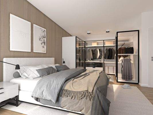 Schlafzimmer mit Ankleide