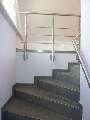 Treppe in den Studiobereich