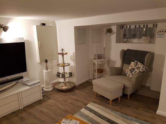 Fernsehbereich im Keller