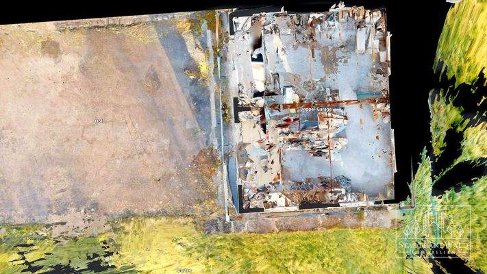 Schematischer Grundriss Doppel-Garage