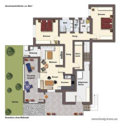 Grundriss ohne Maßstab