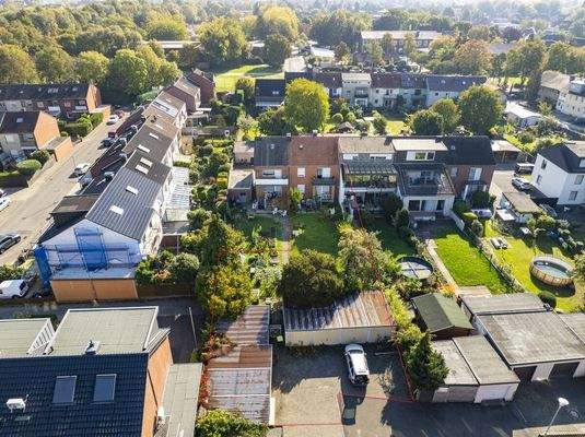 Drohnenansicht Haus Rückseite