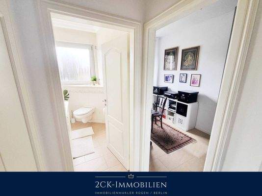 Blick in das Arbeitszimmer