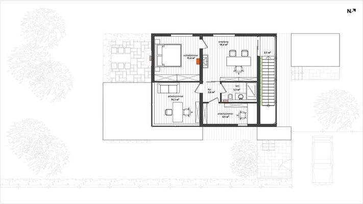 Projekt Grundriss 1.OG