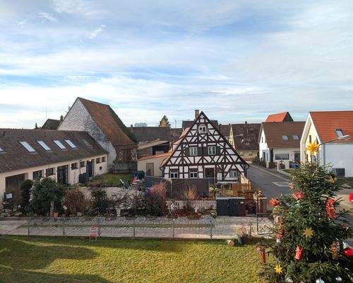 Blick aus dem Wohnzimmer