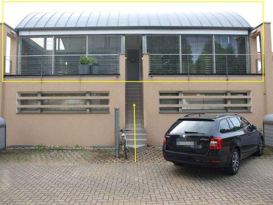 Fassade 2 Balkone Vorne