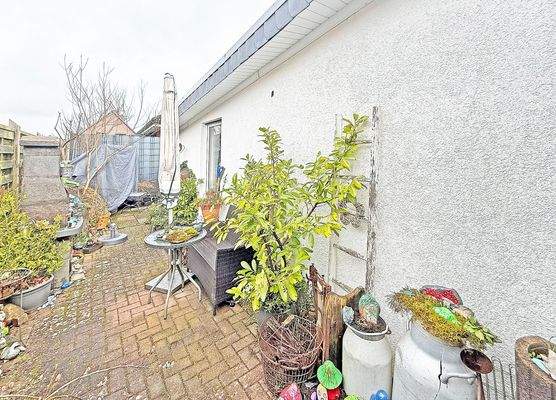 Terrasse der Erdgeschosswohnung