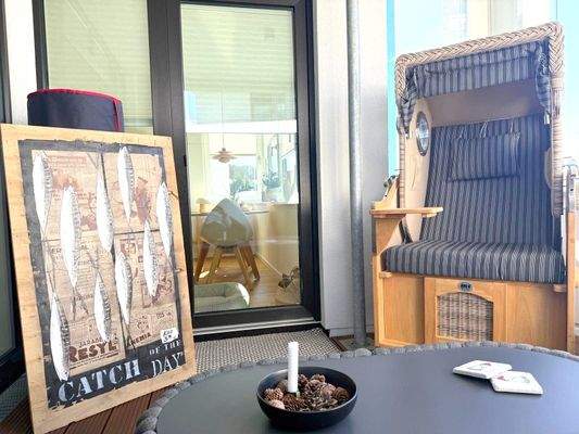 Loggia mit flexibler Verglasung 