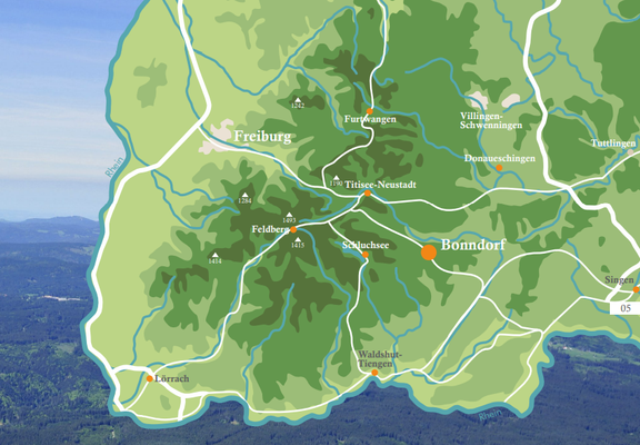 Lage Bonndorf