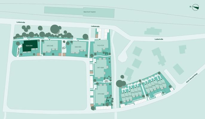 Lage der Eigentumswohnung im Neubauprojekt Quitten