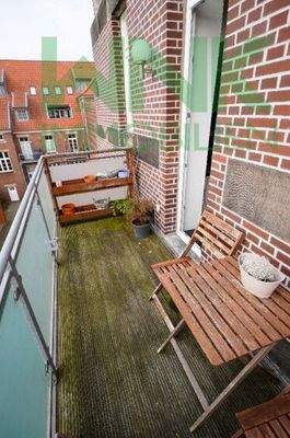 Balkon zum Frühstücken