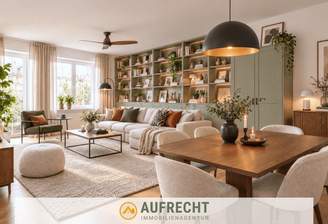Visualisierung Wohnbereich - KI-Hinweis