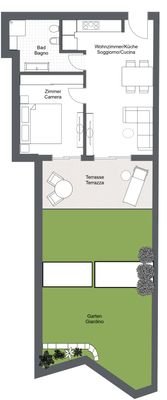 Gries - 1. Etage - 2D Floor Plan