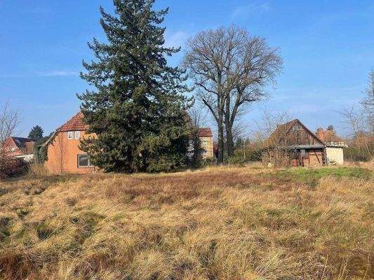 Blick auf das Wohngrundstück