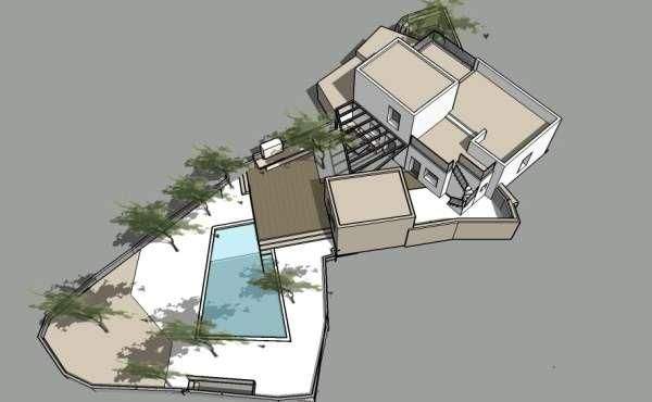 Kreta, Exantis: Unvollendetes, teilweise renoviertes Haus zum Verkauf in der Nähe von Bali