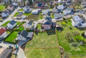 Draufsicht mit Markierung