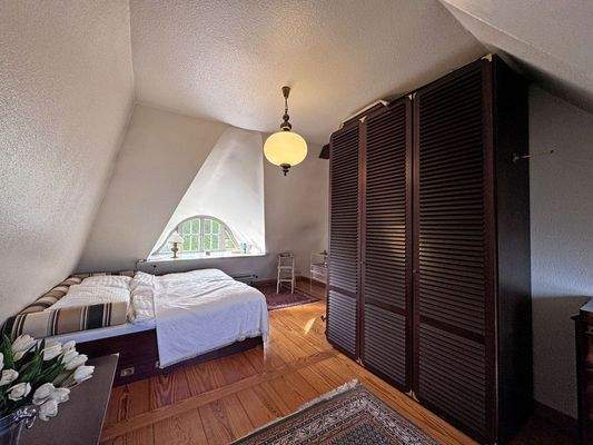 Schlafzimmer mit Gauben