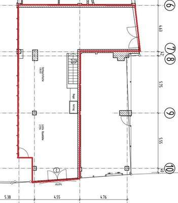 Grundriss EG - ehem. Cortina