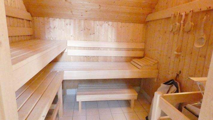 Sauna, passgenau eingebaut