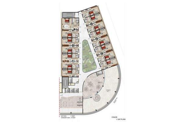 Real Estate in Project with Hotel Room Concept in Antalya Altintas