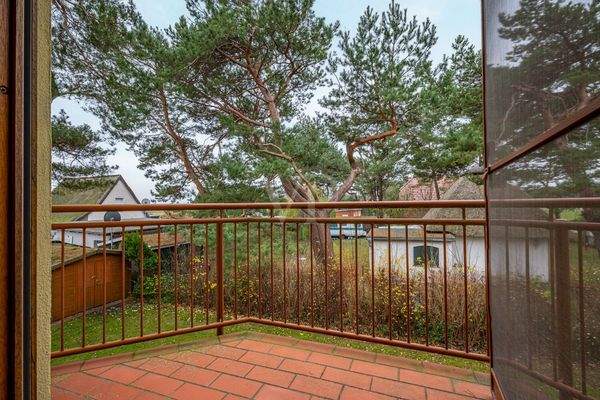 Balkon mit Boddenblick