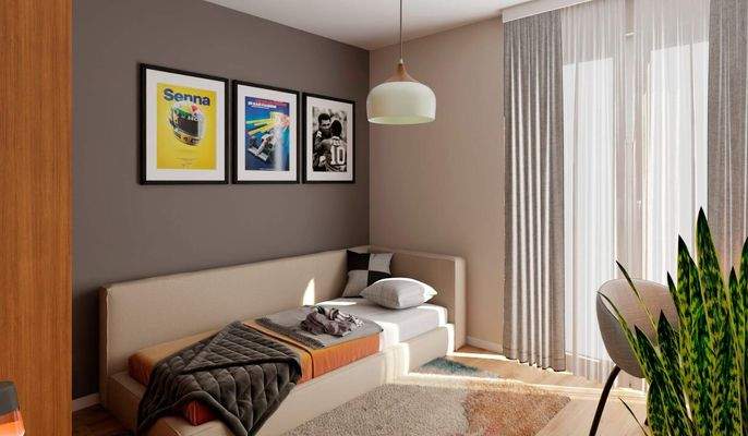 Dieses Zimmer bietet viel Raum für Ihre Gestaltung