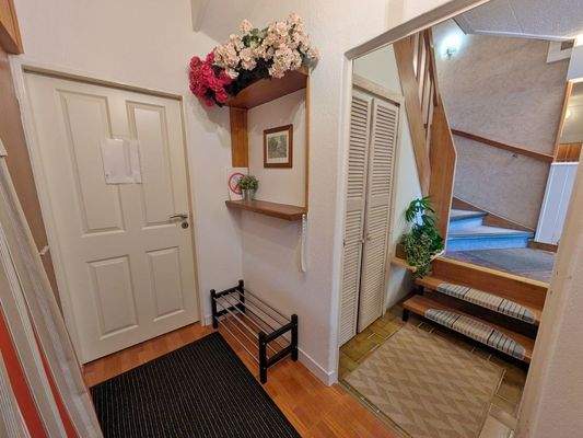 Zugang zum Apartment im Souterrain