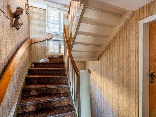 Treppe ins das Dachgeschoss