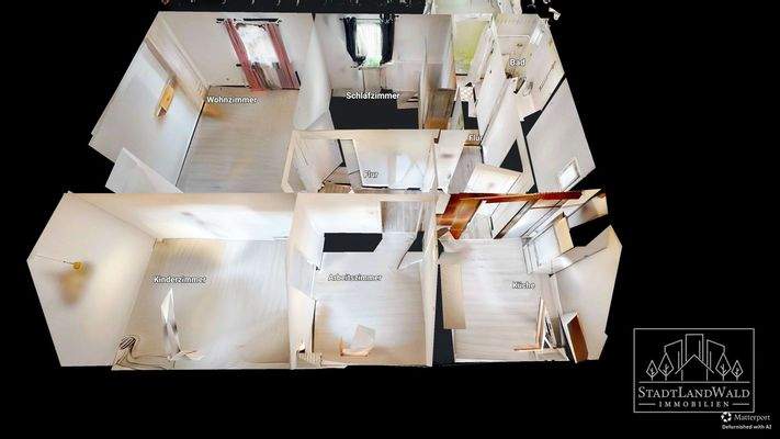 Wohnungsansicht in 3D