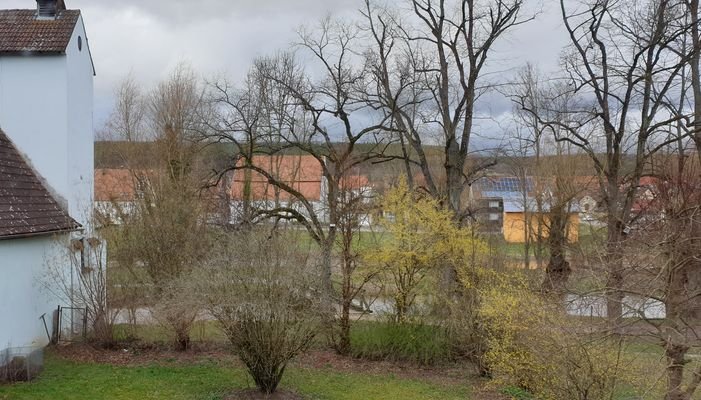 Blick vom Balkon