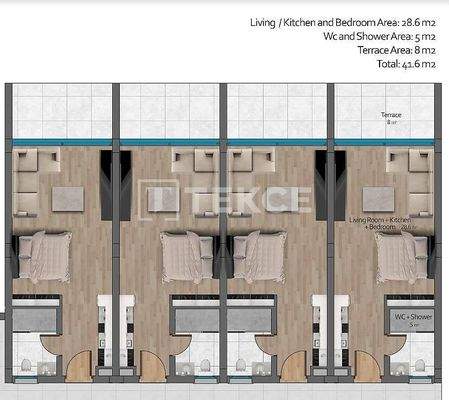 Apartments with Social Facilities in Girne, North Cyprus