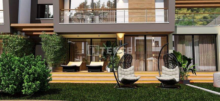 2+1 Apartments with Gardens and Terraces in North Cyprus