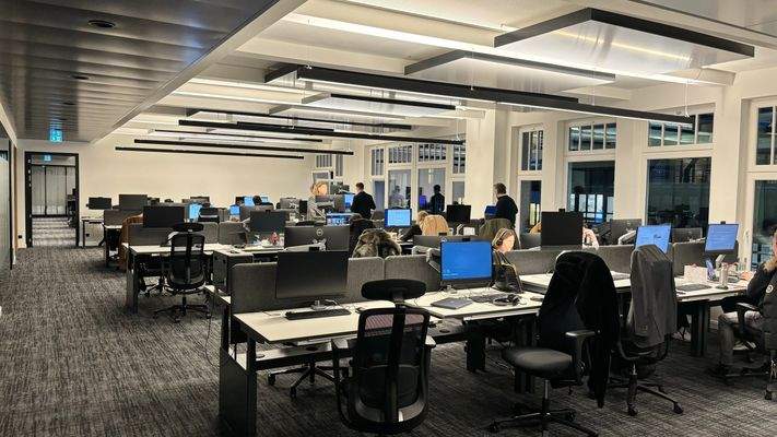 effiziente Nutzung im Großraumbüro