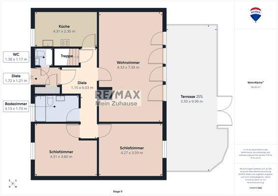 Grundriss Wohnbereich