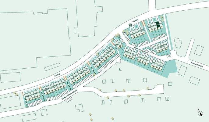 Lage des Reihenhauses im Quartier