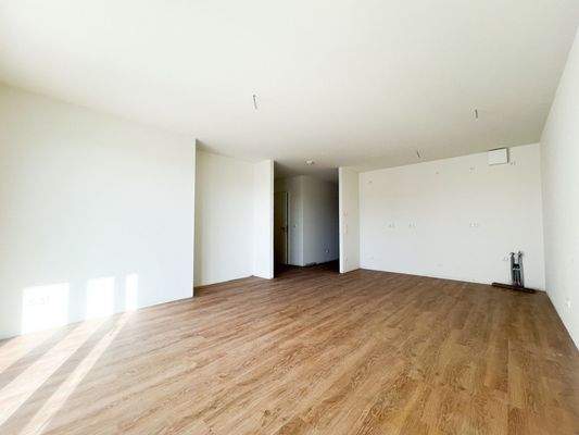 Wohn- und Esszimmer, Küche